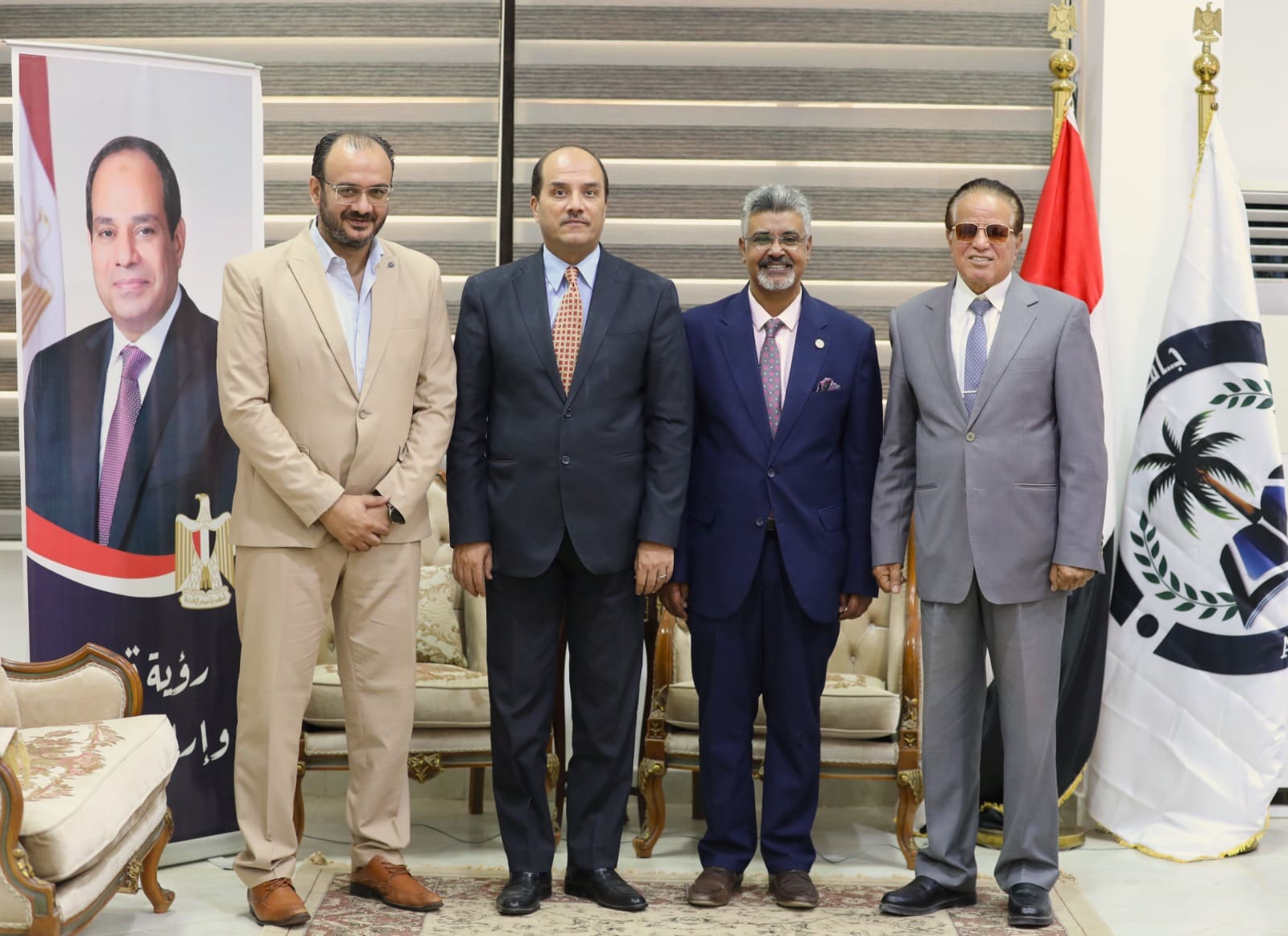 IMG 20240715 WA0111 رئيس جامعة العريش يناقش مع وكيل وزارة الصحة لبناء مستقبل صحي أفضل في شمال سيناء موقع في الجامعة