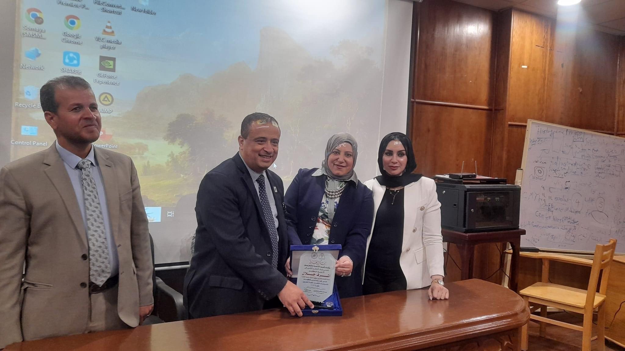 IMG 7014 ختام فعاليات تحكيم مشروعات تخرج قسم الإذاعة والتليفزيون بإعلام المنوفية موقع في الجامعة