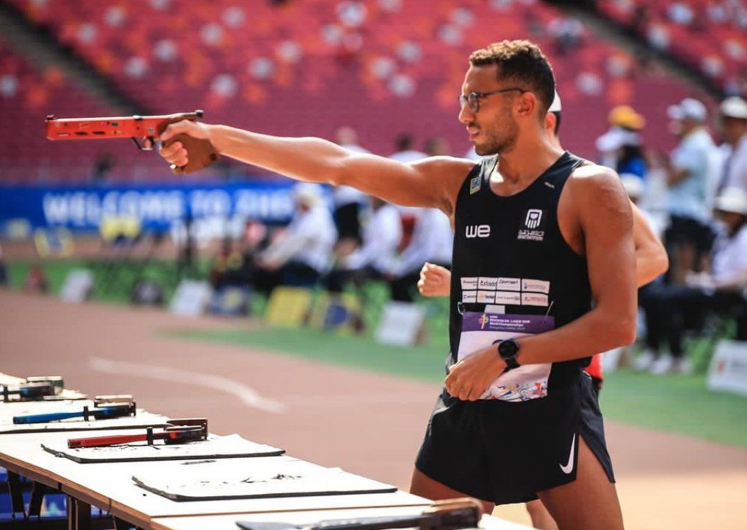 IMG 20240810 WA0113 أحمد الجندي بطل أولمبياد باريس.. جامعة مصر للمعلوماتية تنشر مسيرة طالب تكنولوجيا الأعمال موقع في الجامعة