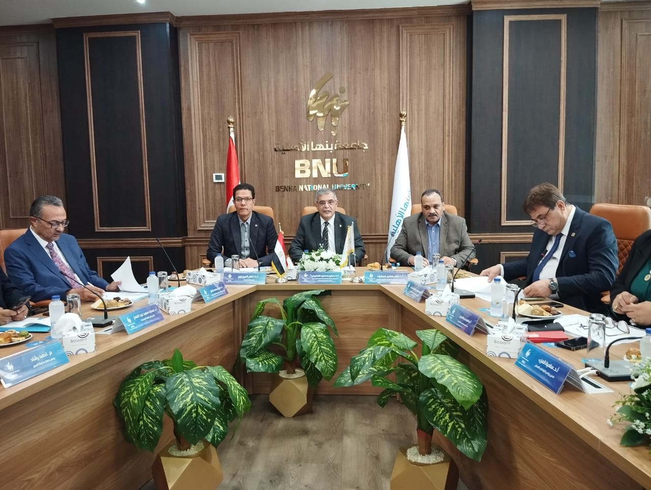 IMG 20240831 WA0075 مجلس جامعة بنها الأهلية يناقش جهود استقبال الطلاب بعملية التنسيق موقع في الجامعة