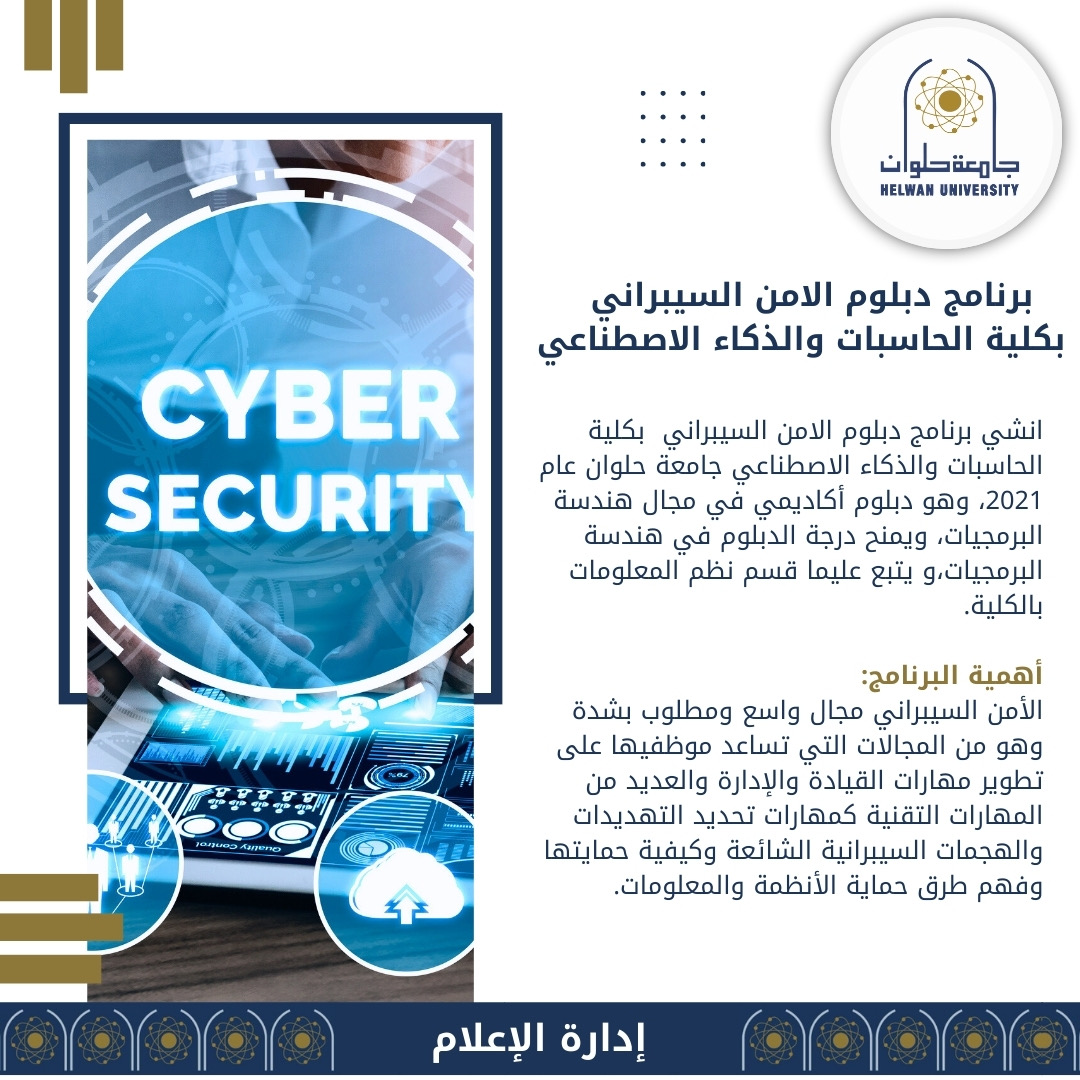 464a2050 162f 4d2a b462 f52a142ff684 تعرف على برنامج دبلوم علم البيانات .. بكلية الحاسبات والذكاء الاصطناعي جامعة حلوان موقع في الجامعة