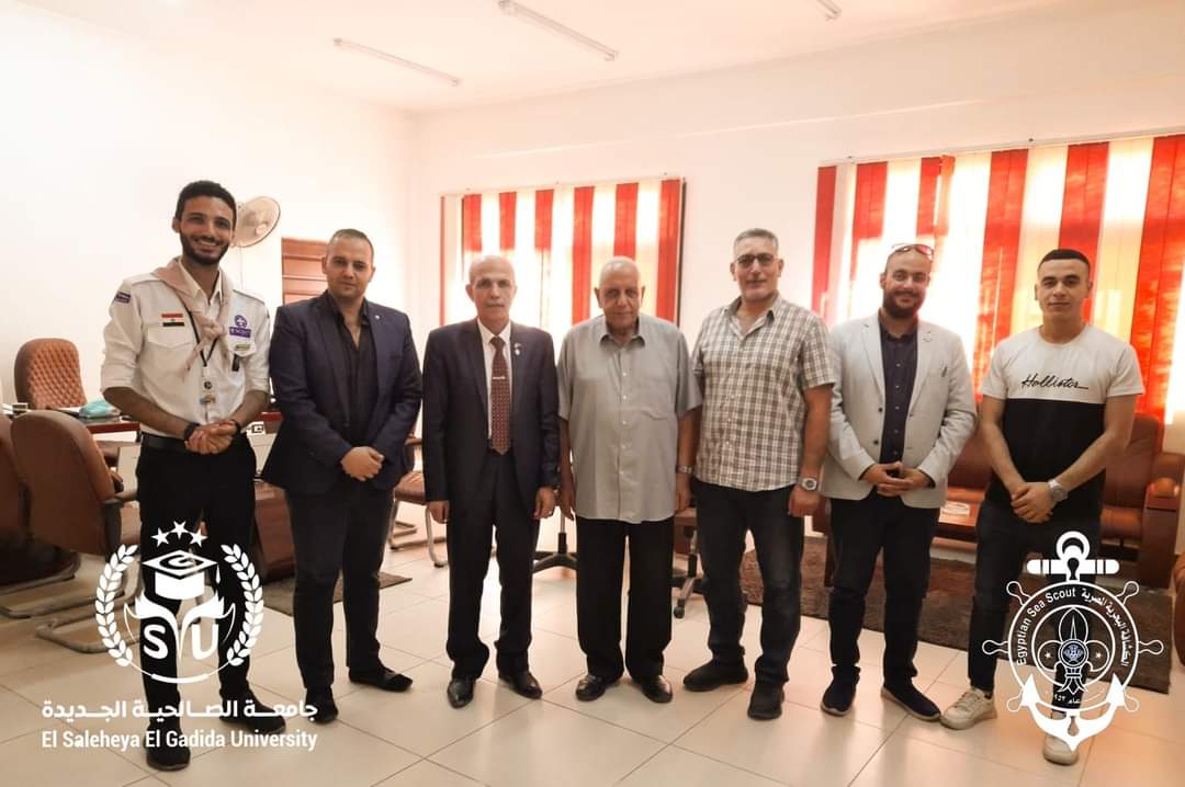 FB IMG 1726572373498 تدريب بروتوكول تعاون بين جامعة الصالحية الجديدة والكشافة البحرية المصرية موقع في الجامعة