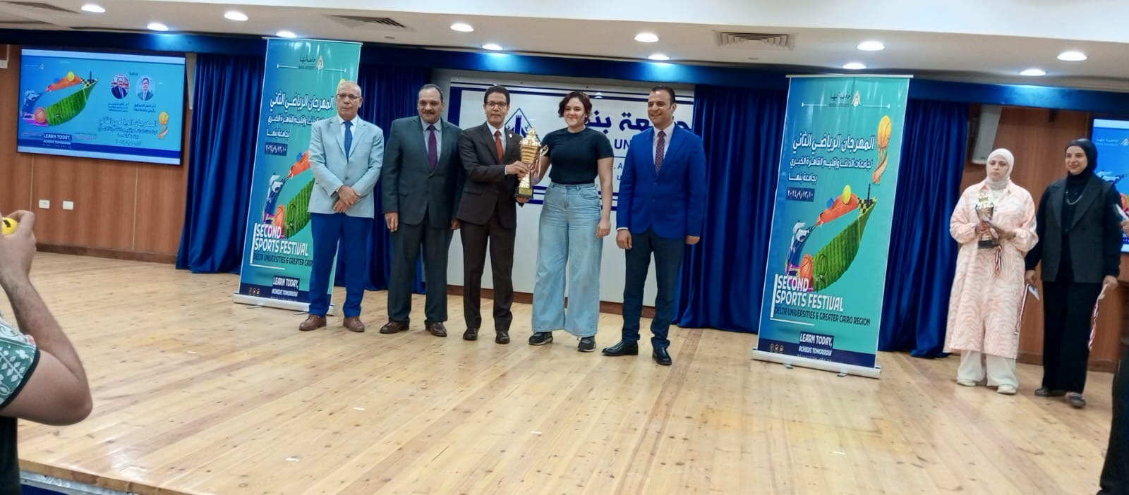b0c098aa b93e 4190 ba1e 5b9468a84e14 وزير التعليم العالي جامعة حلوان تحصد المركز الأول في المهرجان الرياضي الثاني لجامعات الدلتا والقاهرة الكبرى موقع في الجامعة