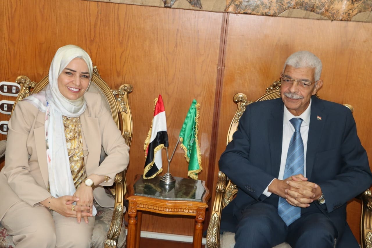 رئيس جامعة المنوفية جامعة بدر بالقاهرة القاصد يلتقي رئيس المجموعة العلمية ISG لبحث التعاون المشترك موقع في الجامعة
