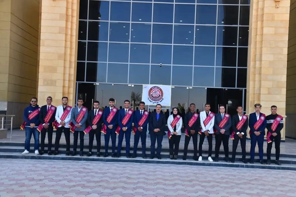 1732868888954 جامعة ضيف الله رئيسا وزكريا نائبا لاتحاد طلاب جامعة الوادى الجديد موقع في الجامعة
