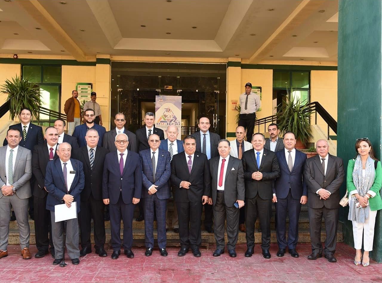 IMG 20241124 WA0160 الدلتا رئيس جامعة الدلتا التكنولوجية يشارك فى فعاليات المؤتمر الهندسي الدولي الثاني للبحوث والإبتكار  موقع في الجامعة