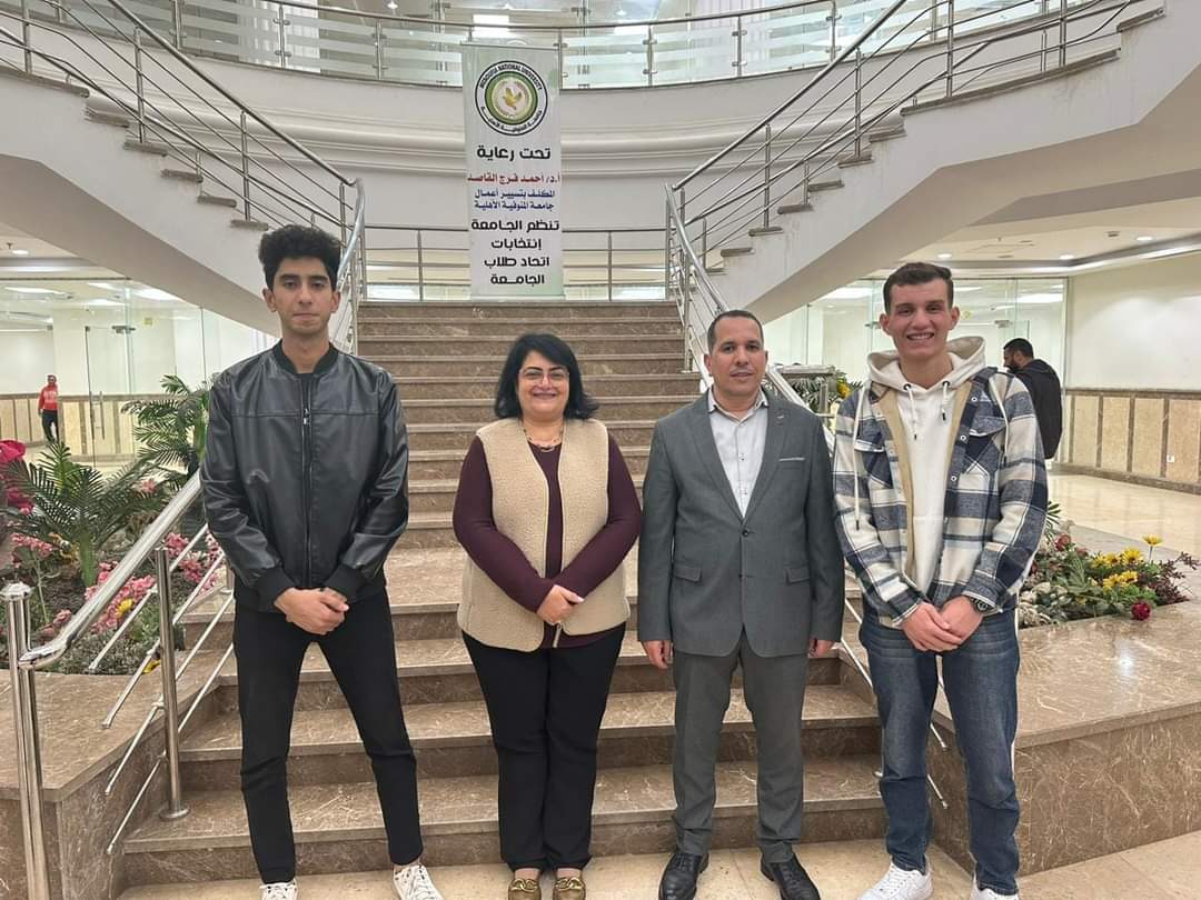 IMG 20241128 WA0104 جامعة سيف ناصر بكلية الهندسة رئيسا لاتحاد طلاب جامعة المنوفية الأهلية وأحمد أيمن بكلية الحاسوب نائبا موقع في الجامعة