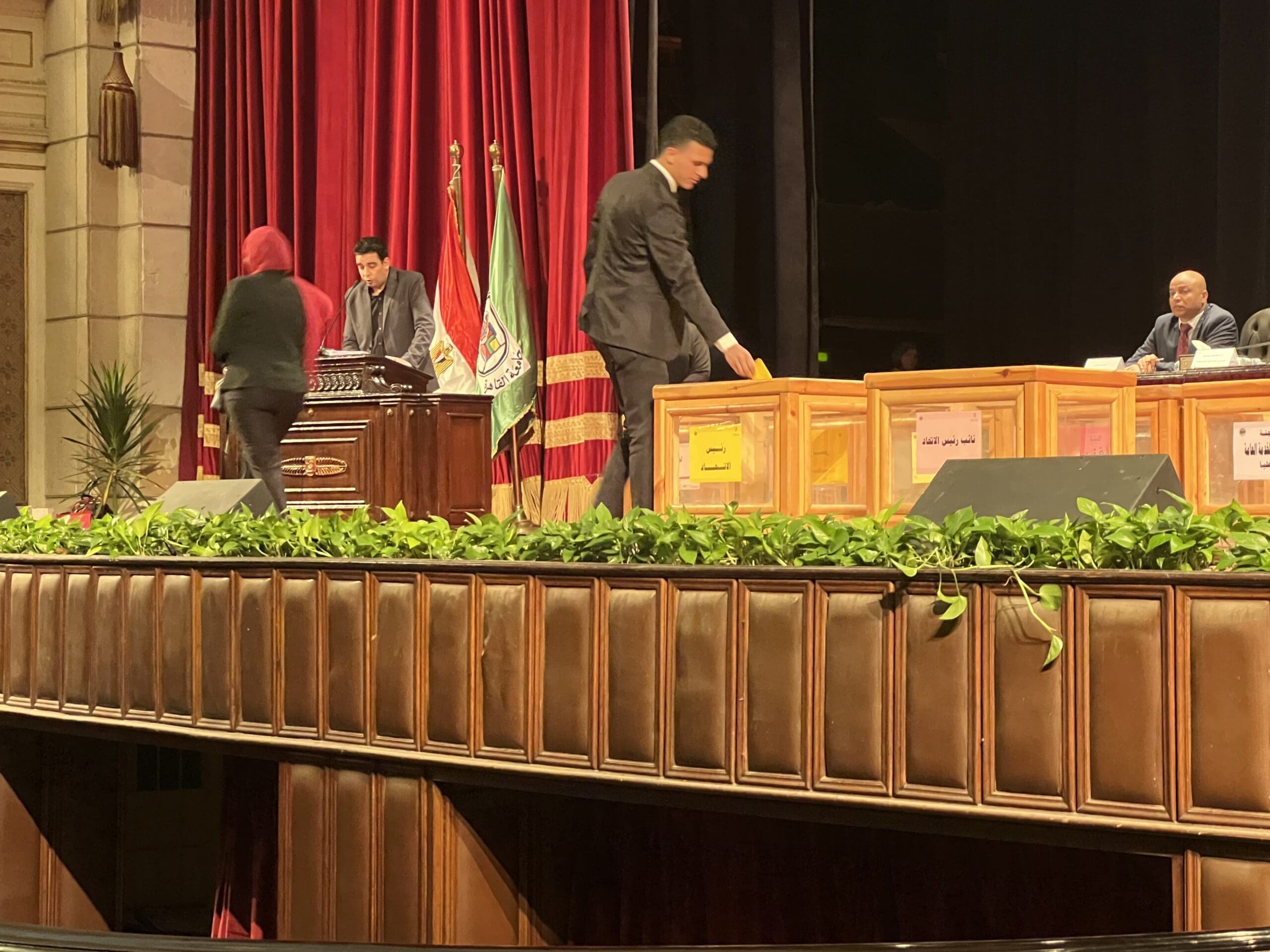 IMG 2182 scaled جامعة القاهرة ترشح طالبين على منصب رئيس اتحاد طلاب جامعة القاهرة وبدء التصويت موقع في الجامعة