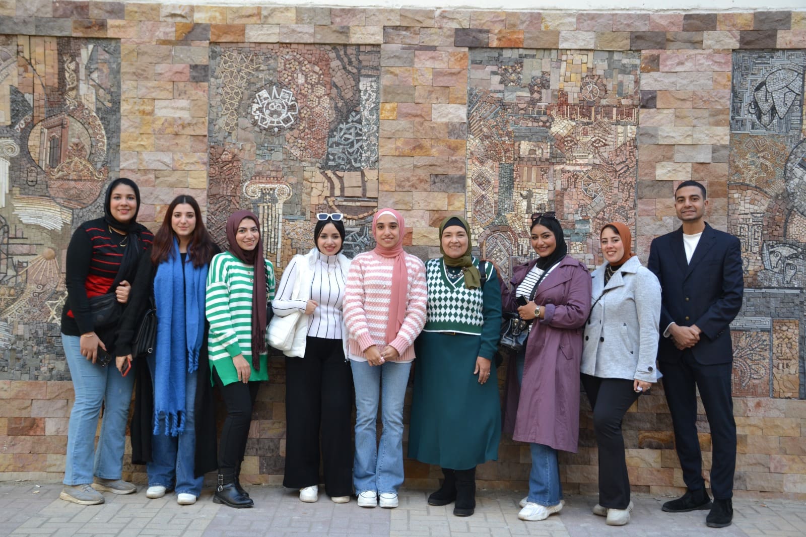 Mascot of Civilizations" Graduation Project for 2024 Class in Painting Department, Faculty of Fine Arts, Alexandria University