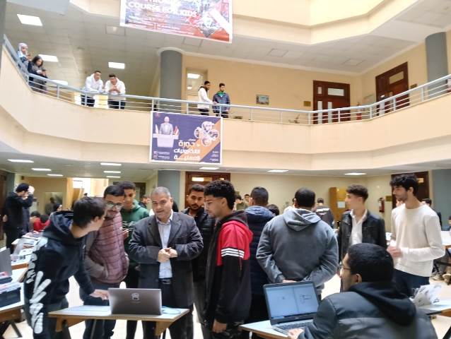 IMG 20250101 WA0074 1 جامعة الأزهر الجامعة المصرية الروسية تنظم معرض للإبتكارات الإلكترونية وتصميم الدوائر موقع في الجامعة