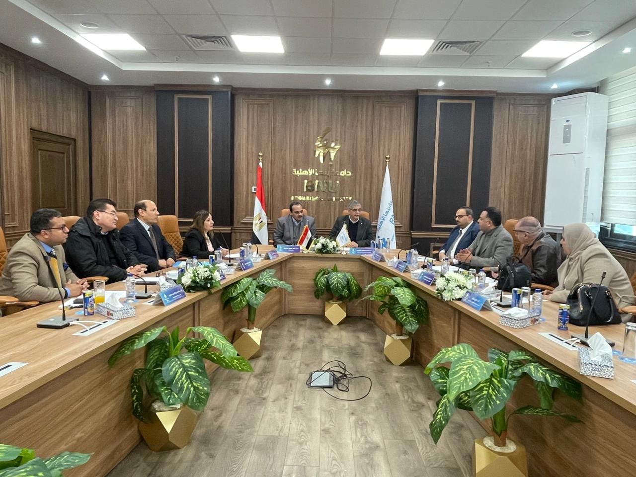 IMG 20250111 WA0037 رئيس جامعة بنها الأهلية رئيس جامعة بنها الأهلية: حوافز لدعم النشر العلمي الدولي موقع في الجامعة