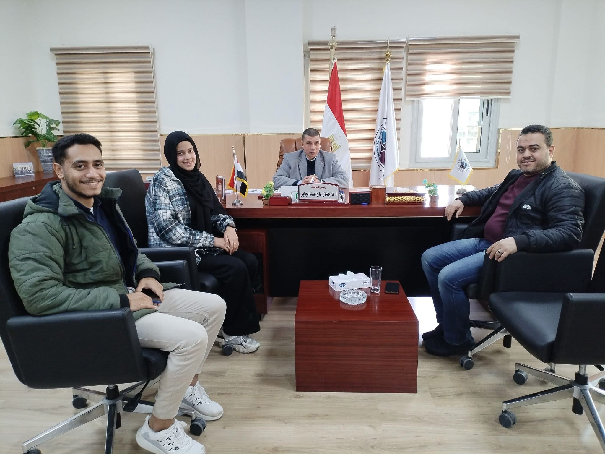 IMG 8326 المعاهد الأزهرية رئيس جامعة أسيوط الجديدة التكنولوجية: اتحاد طلاب الجامعة لهم دور هام في تأصيل الولاء والانتماء للوطن موقع في الجامعة