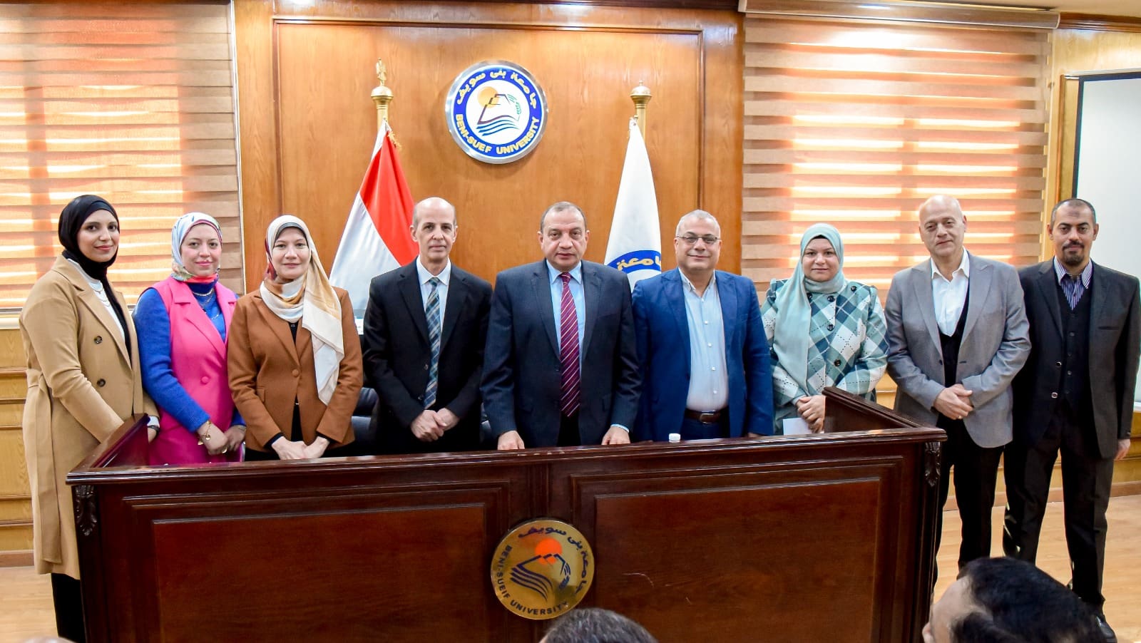 WhatsApp Image 2025 01 05 at 2 28 20 PM 2 رئيس جامعة بني سويف رئيس جامعة بني سويف يشهد فعاليات احتفالية مركز ضمان الجودة بإنجازات عام 24 ويكرم المتميزين موقع في الجامعة
