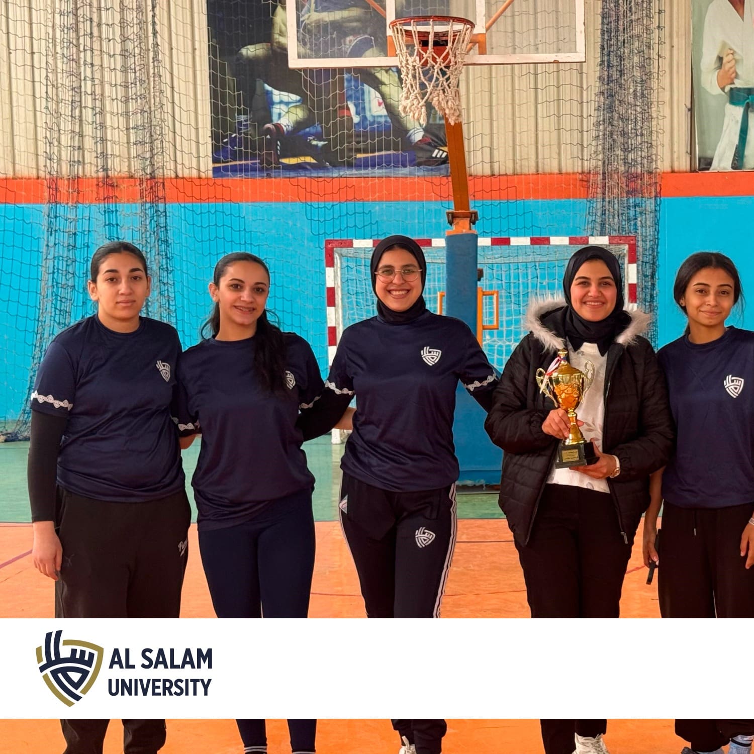 476623483 956676763232442 6152415290824011401 n كلية العلوم منتخب السلة طالبات بجامعة السلام الثالث في بطولة جامعات إقليم الدلتا موقع في الجامعة