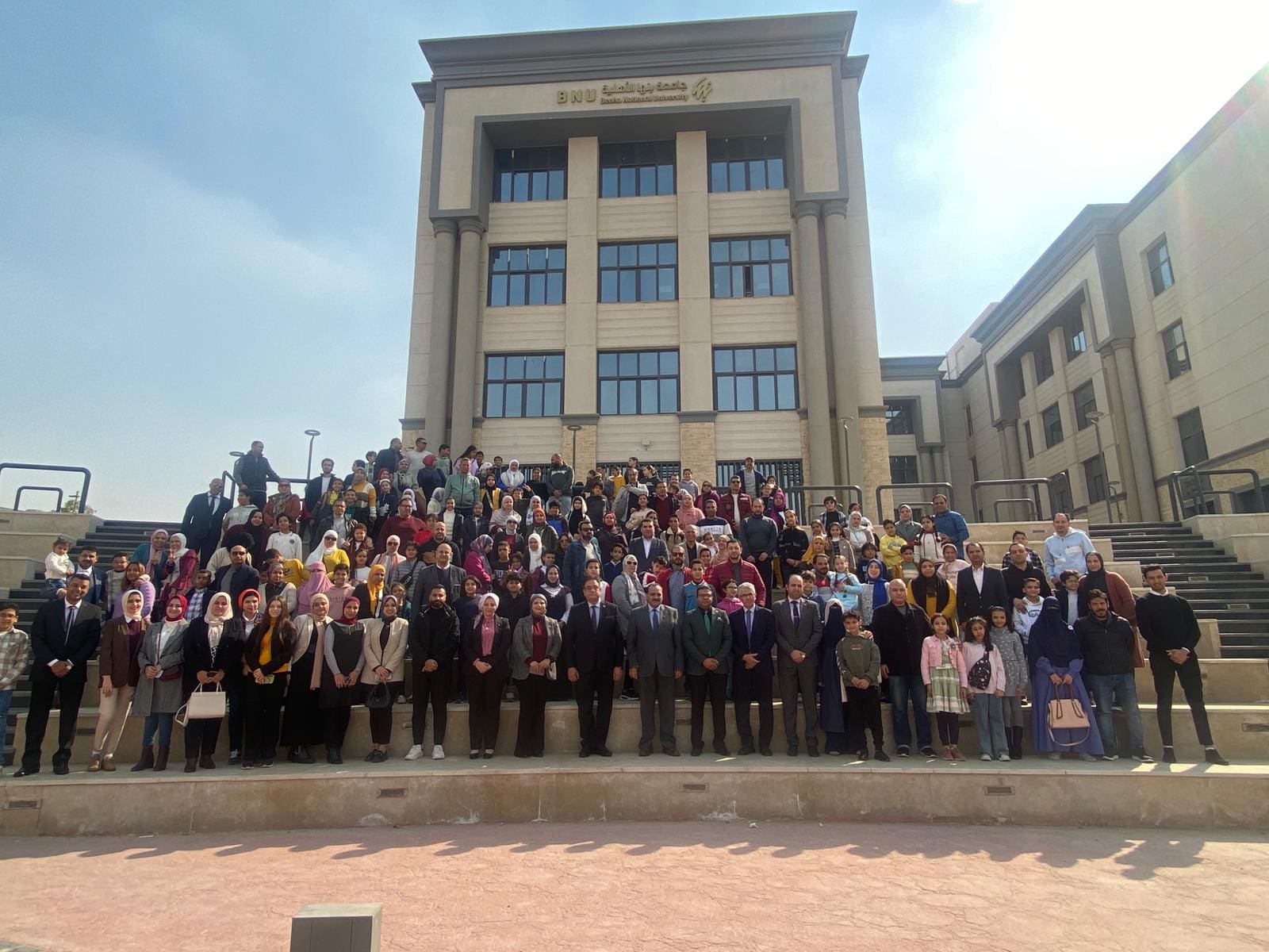 IMG 20250130 WA0092 جامعة انطلاق فعاليات برنامج جامعة الطفل بجامعة بنها الأهلية موقع في الجامعة