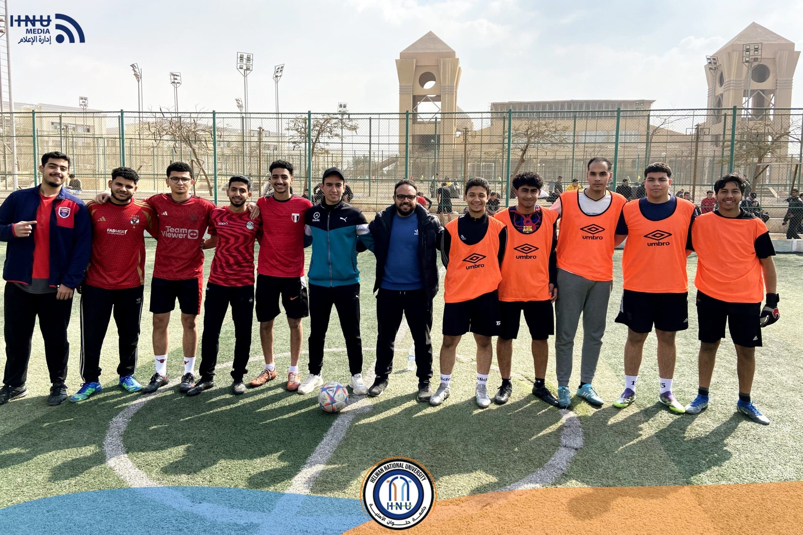 IMG 20250211 WA0109 scaled جامعة الشارقة بمشاركة 64 فريق.. انطلاق أولى مباريات "دوري جامعة حلوان الأهلية" لكرة القدم موقع في الجامعة