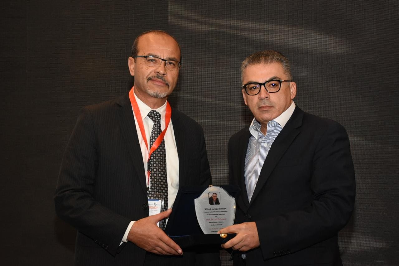IMG 20250212 WA0044 طب عميد طب عين شمس يفتتح المؤتمر التاسع عشر لقسم الباثولوجيا الإكلينيكية موقع في الجامعة