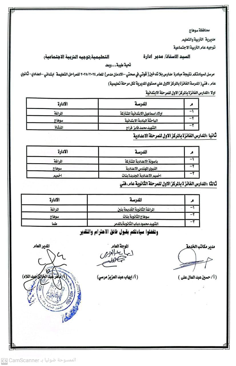 مدرسة باصونة الإعددية مدرسة بعد تميزها بالمبادرة.. باصونة الاعدادية تحصد المركز الأول بمسابقة "مدارس بلا تدخين" موقع في الجامعة