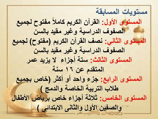 received 667402592517966 وكيل شروط وضوابط المسابقة الرمضانية فى حفظ القران الكريم بتعليم الوادي موقع في الجامعة