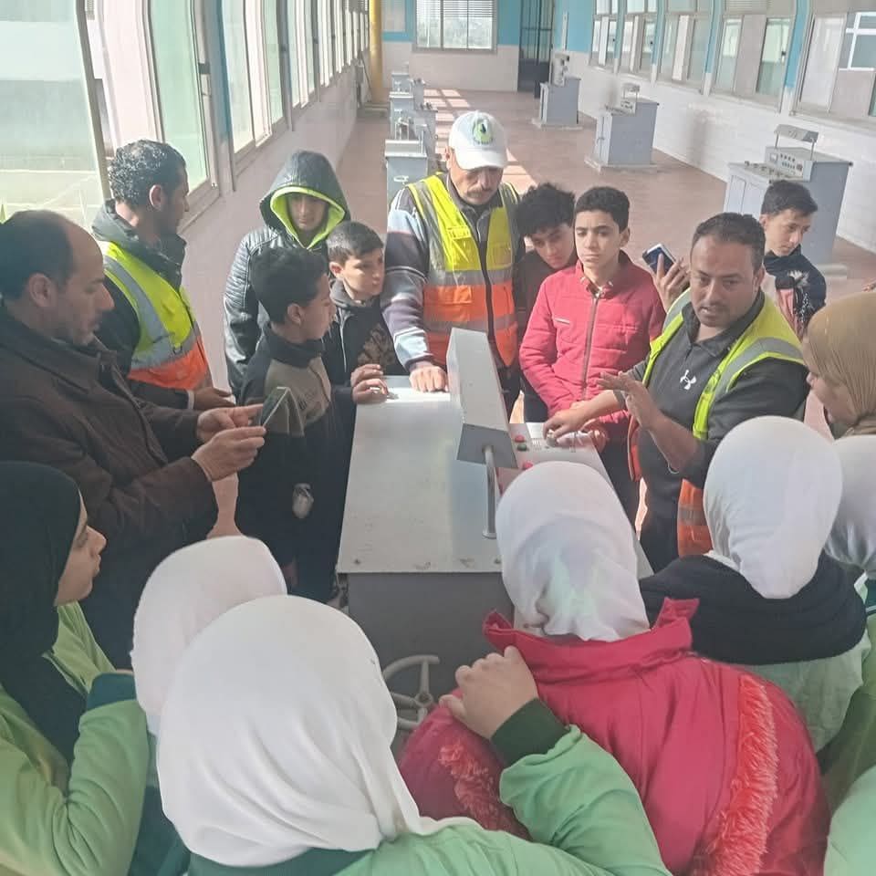 مياه الصرف وكيل زيارة ميدانية لطلاب المدارس لمحطة مياه سنجها المرشحة بكفر صقر الشرقية موقع في الجامعة