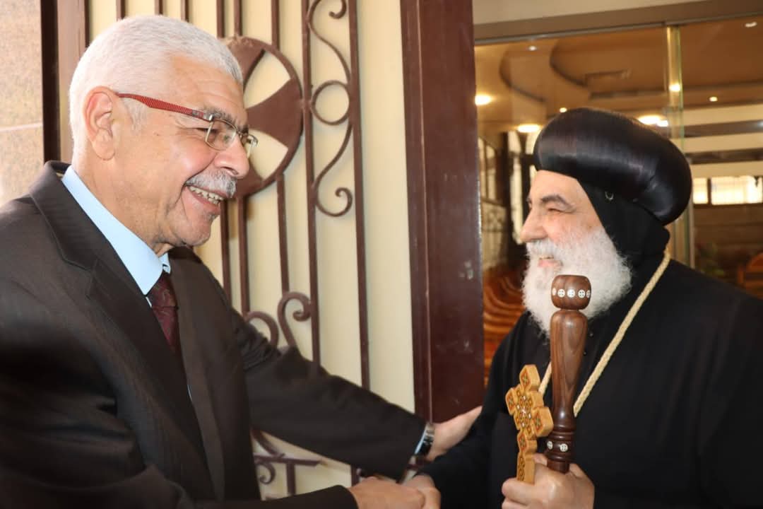 FB IMG 1745148532386 المنوفية رئيس جامعة المنوفية يقدم التهنئة لنيافة الأنبا بنيامين والأخوة الأقباط بعيد القيامة المجيد موقع في الجامعة