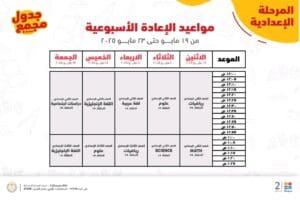 مراجعات مجانية بقناة مدرستنا 2 لطلاب مدارس القاهرة.. إعدادي 2 استعد للامتحانات بأقوى المراجعات المجانية.. تعليم القاهرة تدعوا طلابها لمشاهدة قناة مدرستنا 2