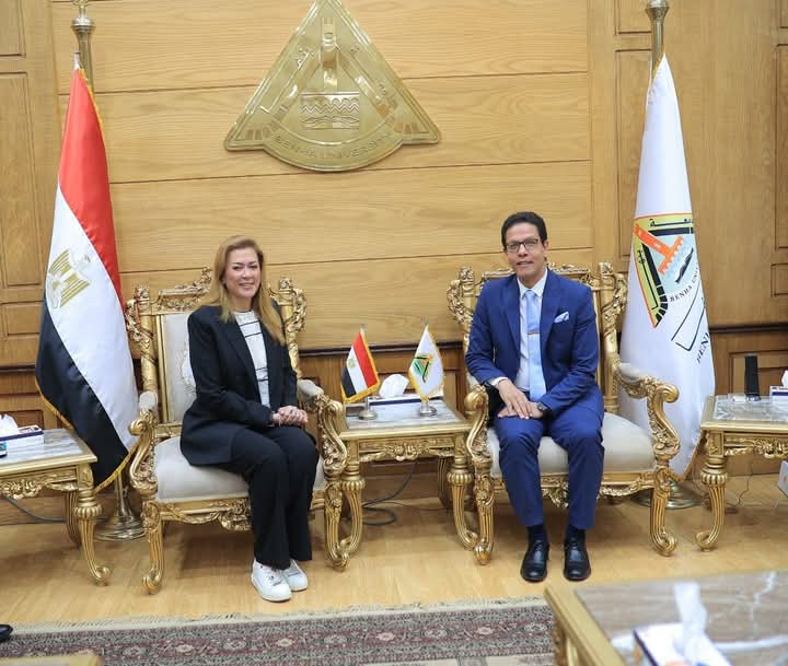 جامعة بنها تستضيف المدير التنفيذي للأكاديمية الوطنية للتدريب ضمن فعاليات مؤتمر الدراسات العليا 14 رئيس جامعة بنها