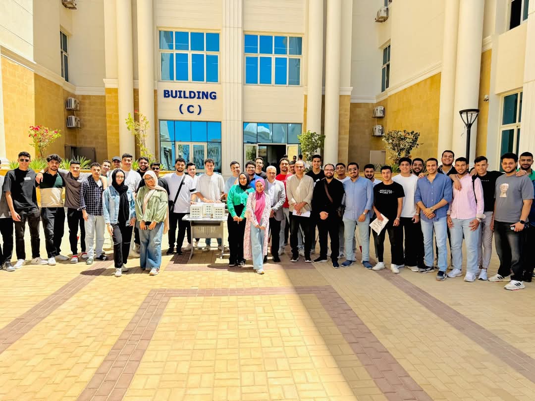 جامعة المنصورة الأهلية تحوّل طلاب هندسة البناء إلى مهندسين ميدانيين 1 FB IMG 1747738813974 جامعة المنصورة الأهلية تحوّل طلاب هندسة البناء إلى مهندسين ميدانيين موقع في الجامعة