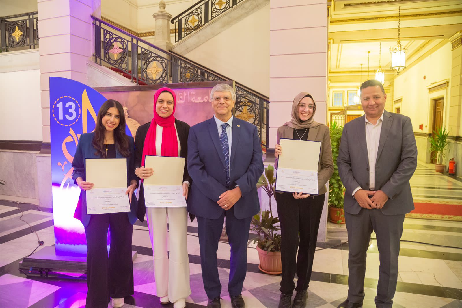 IMG 20250505 WA0201 جامعة الأزهر رئيس الجامعة اليابانية يهنئ فريق طلاب الابتكارات الفائز في مهرجان إبداع موقع في الجامعة