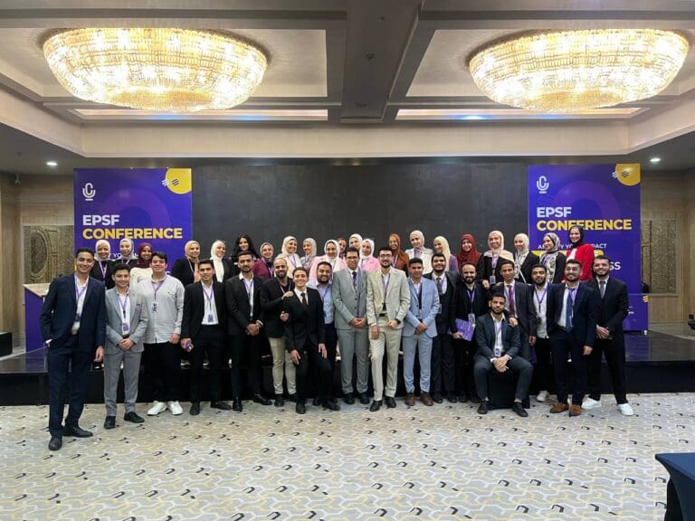 انطلاق فعاليات مؤتمر الاتحاد المصري لطلاب كلية الصيدلة EPSF 1 IMG 20250508 WA0303 فعاليات انطلاق فعاليات مؤتمر الاتحاد المصري لطلاب كلية الصيدلة EPSF موقع في الجامعة