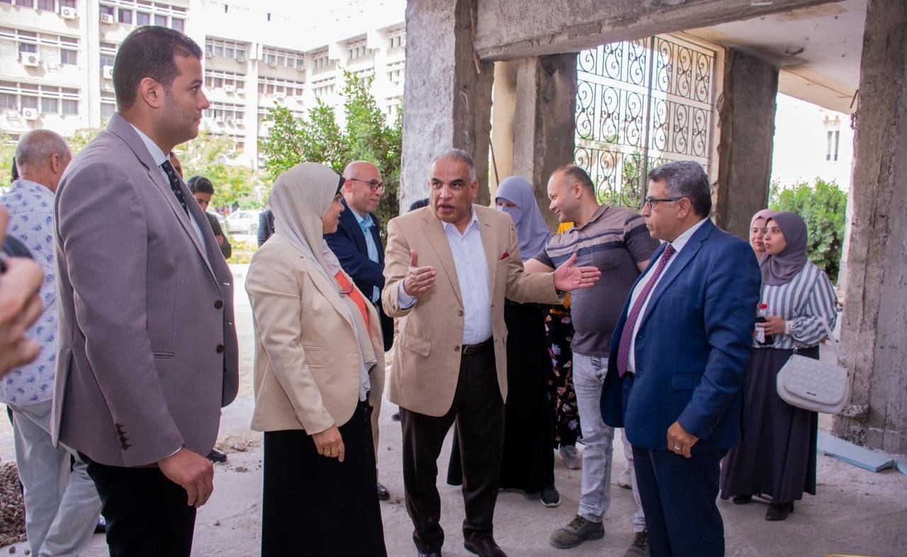 IMG 20250518 WA0072 لزيادة الطاقة الاستيعابية.. جولة تفقدية لمتابعة سير أعمال التطوير بتمريض وأسنان طنطا موقع في الجامعة
