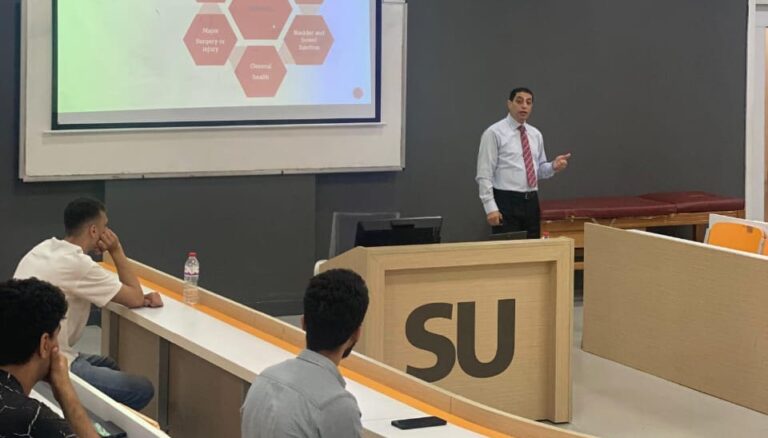 إدراج جامعة سيناء بتصنيف التايمز 2025.. ورئيس الجامعة .. تقديم كل سبل الدعم لتحسين ترتيب الجامعة 18 ورشة عمل بجامعة سيناء حول أنسب طرق العلاج اليدوي لآلام أسفل الظهر