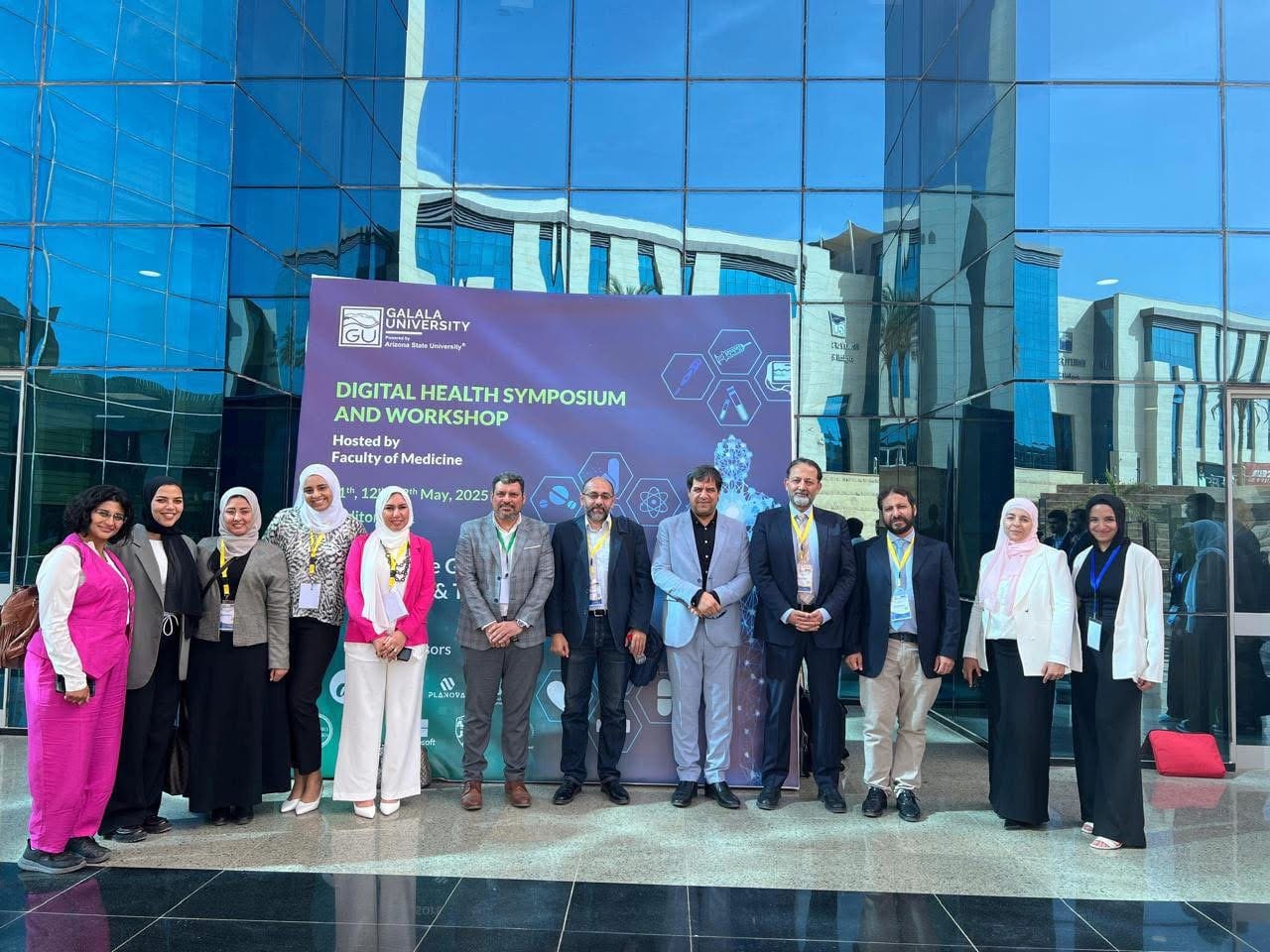 IMG 0167 جامعة جامعة الجلالة تنظم ورشة عمل بعنوان "الصحة الرقمية: ممارسات أفضل لنتائج محسّنة" موقع في الجامعة