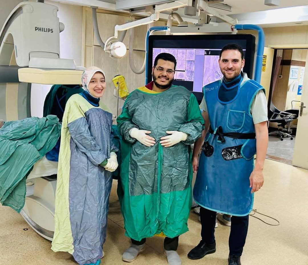 FB IMG 1749386254155 قسطرة إجراء قسطرة تداخلية ناجحة بمعهد الكبد المنوفية تنقذ حياة مريض تعرض لنزيف شرجي حاد موقع في الجامعة