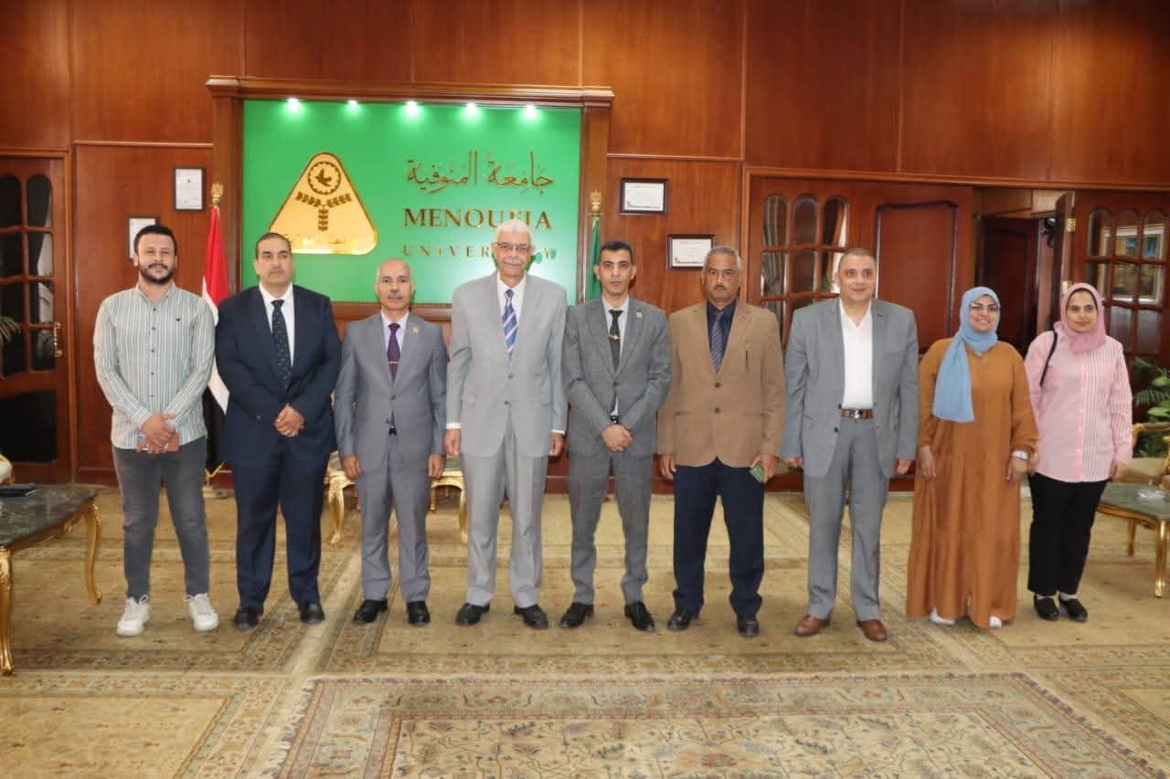 FB IMG 1750677666200 جامعة المنوفية جامعة المنوفية تستضيف الإجتماع الدوري لمنسقى ومدربي التحول الرقمي بالجامعات المصرية موقع في الجامعة