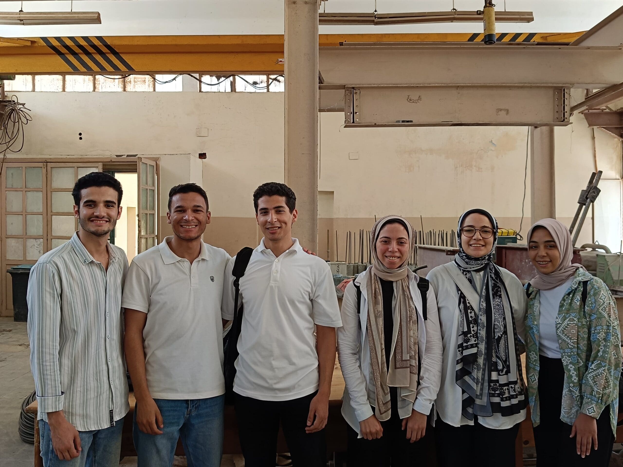 IMG 20250601 WA0027 scaled التعليم العالي جامعة حلوان تمثل مصر في مسابقة دولية بخلطة خرسانية صديقة للبيئة من مخلفات المصانع موقع في الجامعة