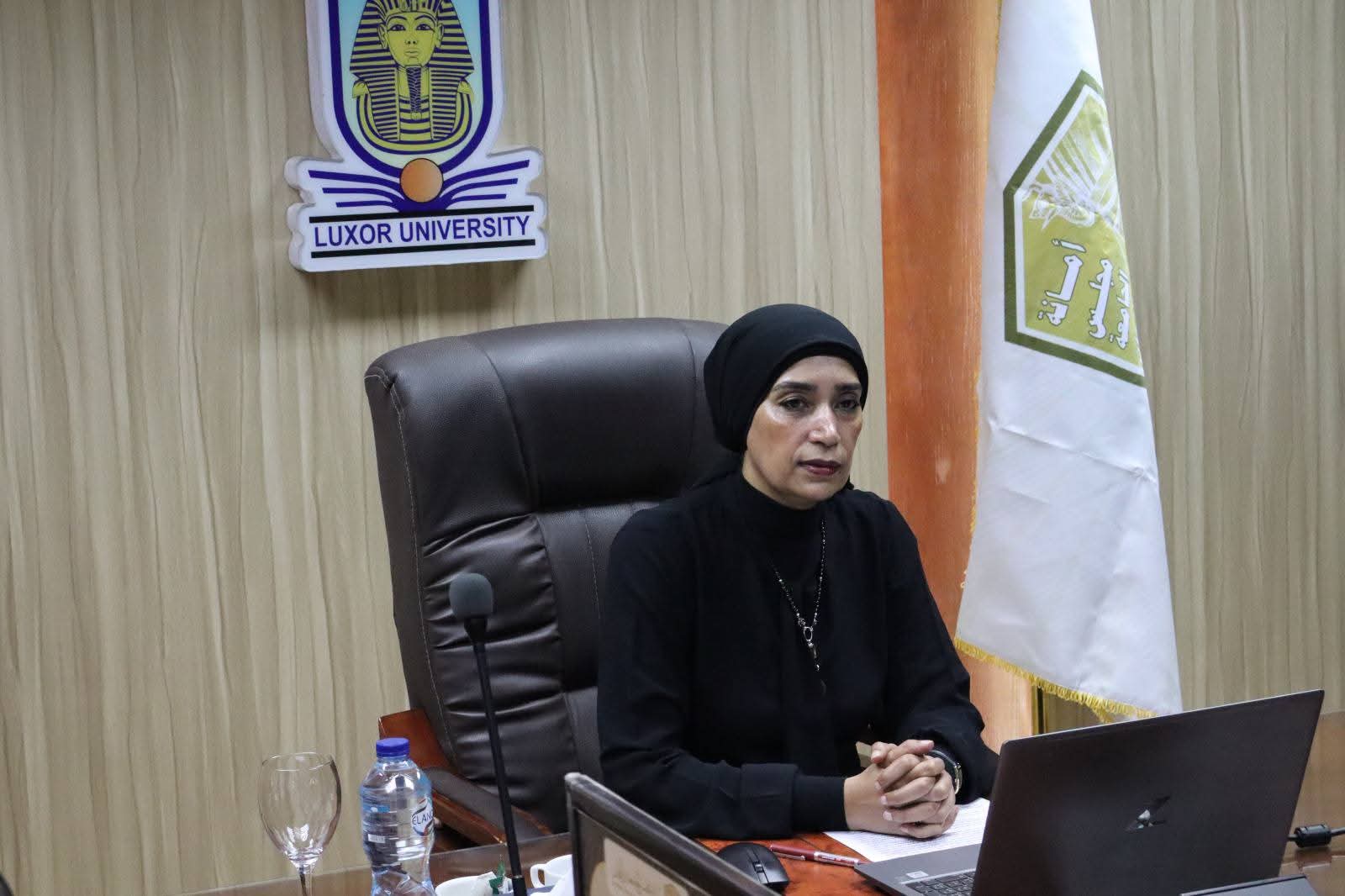 FB IMG 1751358866713 جامعة حلوان جامعة الأقصر الأهلية ترفع شعارها وتبدأ العد التنازلي للإنطلاق موقع في الجامعة
