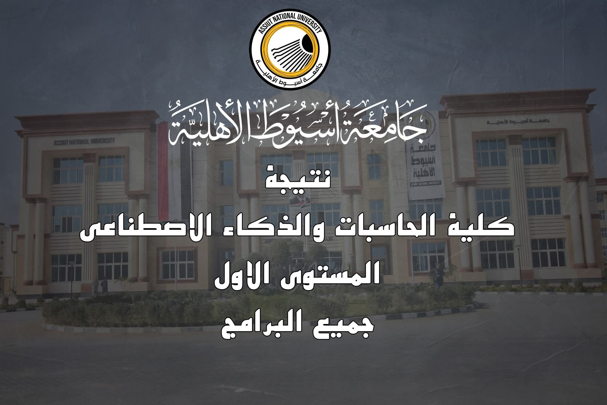 FB IMG 1751369372012 أسيوط الآن.. نتيجة المستوى الأول لكلية الحاسبات والذكاء الاصطناعي لجميع البرامج بـ جامعة أسيوط الأهلية موقع في الجامعة