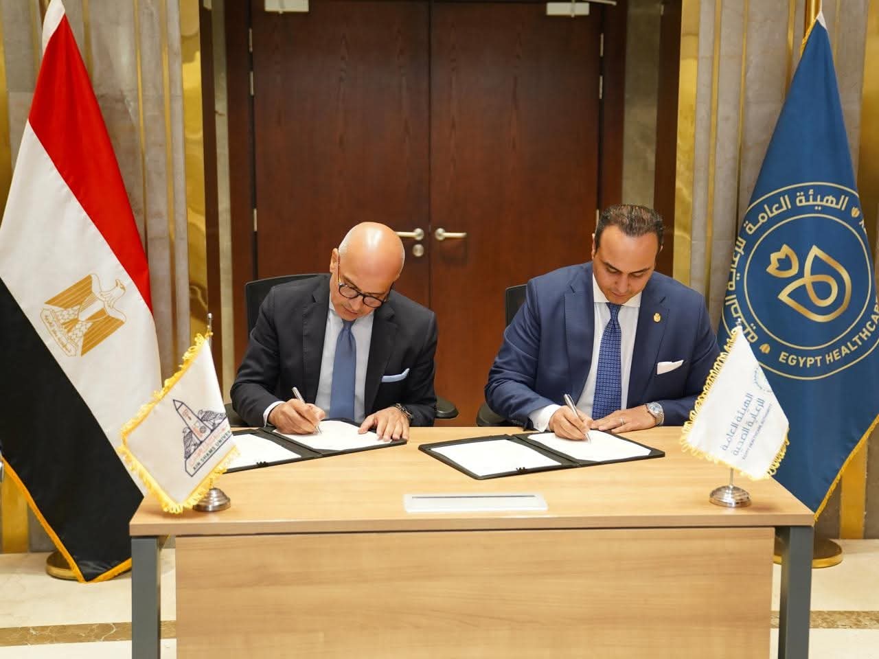 FB IMG 1751621233070 جامعة شراكة استراتيجية بين "جامعة عين شمس" و"الرعاية الصحية" لتطوير التدريب الإكلينيكي ودعم البحث العلمي موقع في الجامعة
