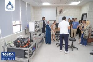 IMG 5794 جامعة الريادة طلاب مدرسة بايونير للغات في زيارة لكليات جامعة الريادة موقع في الجامعة