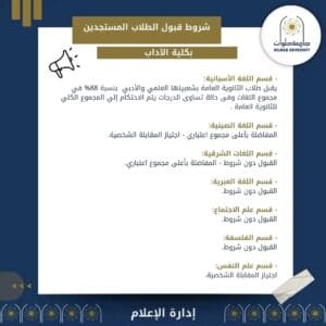 آداب حلوان تعلن شروط القبول بأقسامها للعام الجامعي 2025/2026 3 1755598900616 حلوان آداب حلوان تعلن شروط القبول بأقسامها للعام الجامعي 2025/2026 موقع في الجامعة