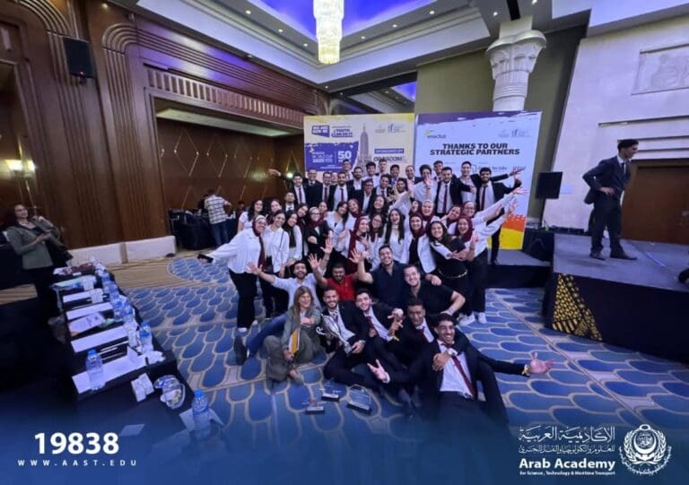 FB IMG 1754042809036 التعليم فريق "إيناكتس" الأكاديمية العربية يحصد المركز الثاني في "Enactus Egypt" لعام 2025 موقع في الجامعة
