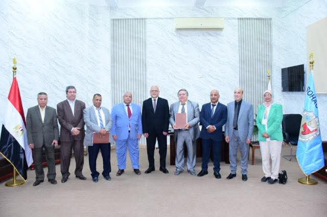 FB IMG 1754558339933 جامعة سوهاج لأول مرة.. الأعلى للجامعات يتفقد انطلاقة كلية الدراسات الأفروآسيوية بجامعة سوهاج موقع في الجامعة