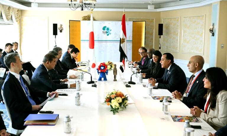 مدبولي من "تيكاد 9": نتطلع لمنطقة صناعية يابانية بقناة السويس وتوسيع التعاون في الذكاء الاصطناعي 5 FB IMG 1755848742590 وزير مدبولي من "تيكاد 9": نتطلع لمنطقة صناعية يابانية بقناة السويس وتوسيع التعاون في الذكاء الاصطناعي موقع في الجامعة