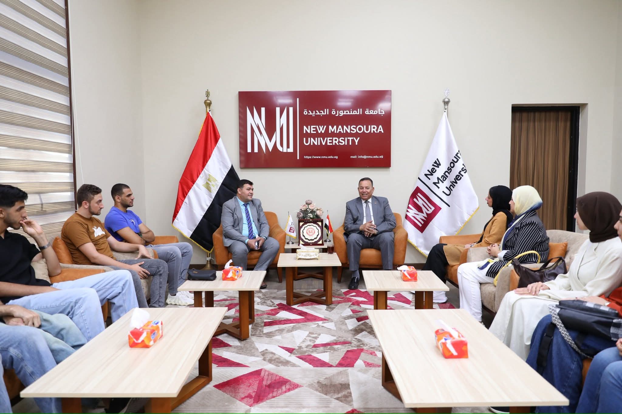 FB IMG 1756143171755 جامعة جامعة المنصورة الجديدة تتألق في ملتقى الأنشطة الطلابية الثاني بجامعة الجلالة موقع في الجامعة