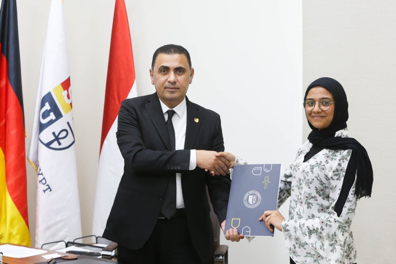 IMG 20250817 WA0003 ساكسوني الأولى على الجمهورية بالمدارس التكنولوجيا التطبيقية تختار منحة جامعة ساكسوني مصر الألمانية موقع في الجامعة
