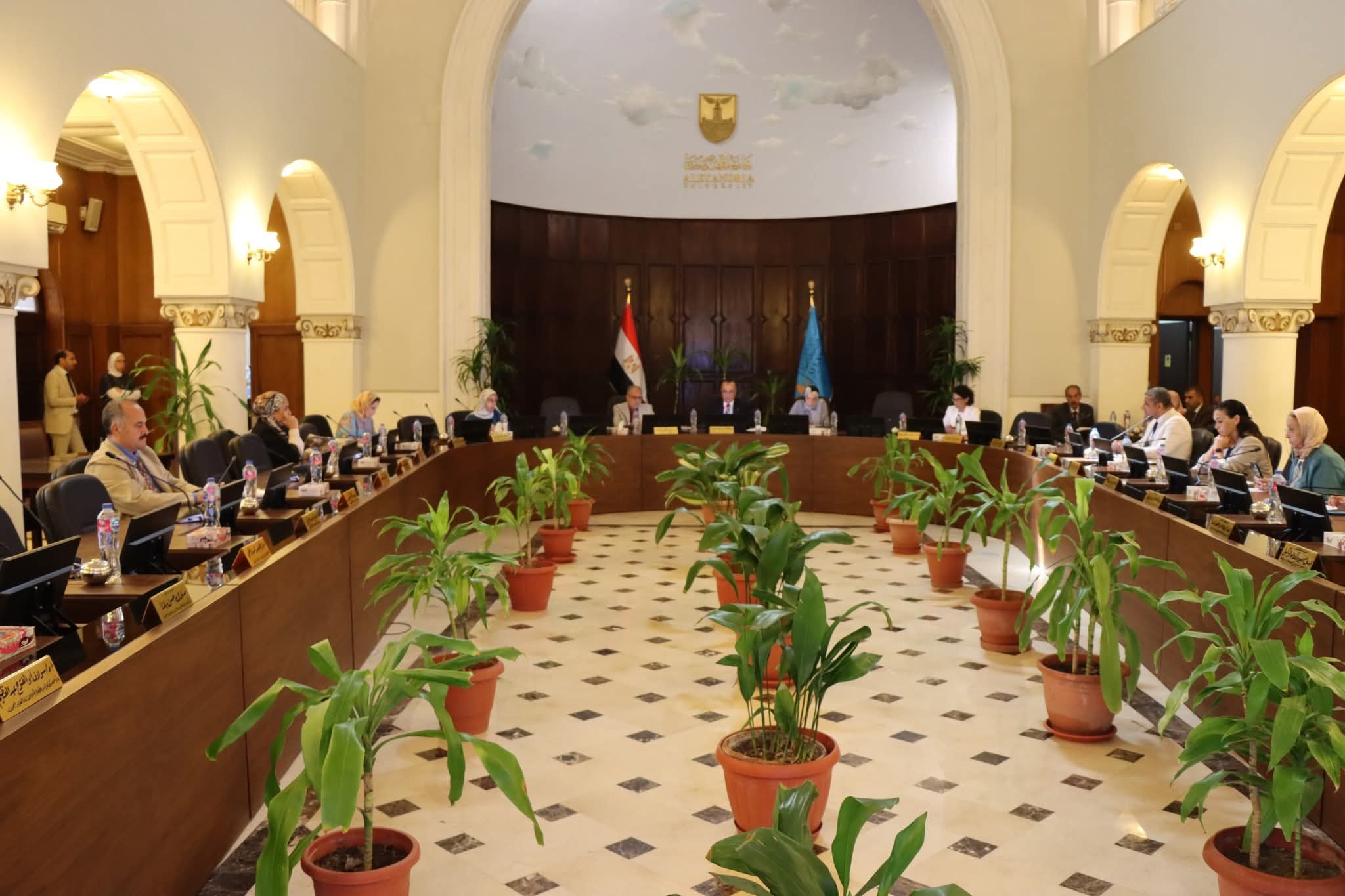 مجلس الدراسات العليا بجامعة الإسكندرية يناقش النشر العلمي المفتوح ويقر تعديلات على مقرر الذكاء الاصطناعي 1 IMG 20250821 WA0112 مجلس مجلس الدراسات العليا بجامعة الإسكندرية يناقش النشر العلمي المفتوح ويقر تعديلات على مقرر الذكاء الاصطناعي موقع في الجامعة