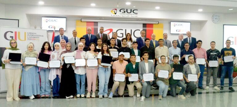 الجامعة الألمانية بالقاهرة تمنح 69 منحة كاملة لأوائل المحافظات بحضور وزيرة التنمية المحلية والمحافظين 9 IMG 20250827 WA0087 تنسيق الجامعة الألمانية بالقاهرة تمنح 69 منحة كاملة لأوائل المحافظات بحضور وزيرة التنمية المحلية والمحافظين موقع في الجامعة