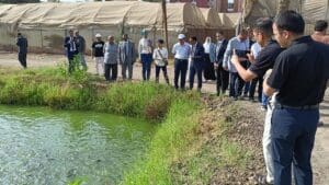 IMG 8191 جامعة وفد جامعة فوشان الصينية يتفقد المزارع والمعامل البحثية بجامعة بنها موقع في الجامعة