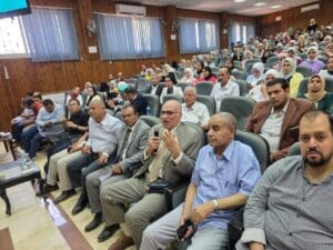 IMG 8193 جامعة وفد جامعة فوشان الصينية يتفقد المزارع والمعامل البحثية بجامعة بنها موقع في الجامعة